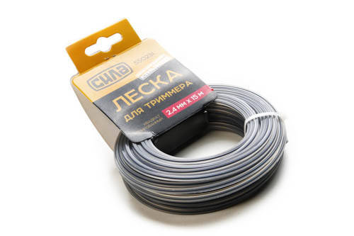 

Леска для триммера 2,0мм квадрат армированный 15м СИЛА