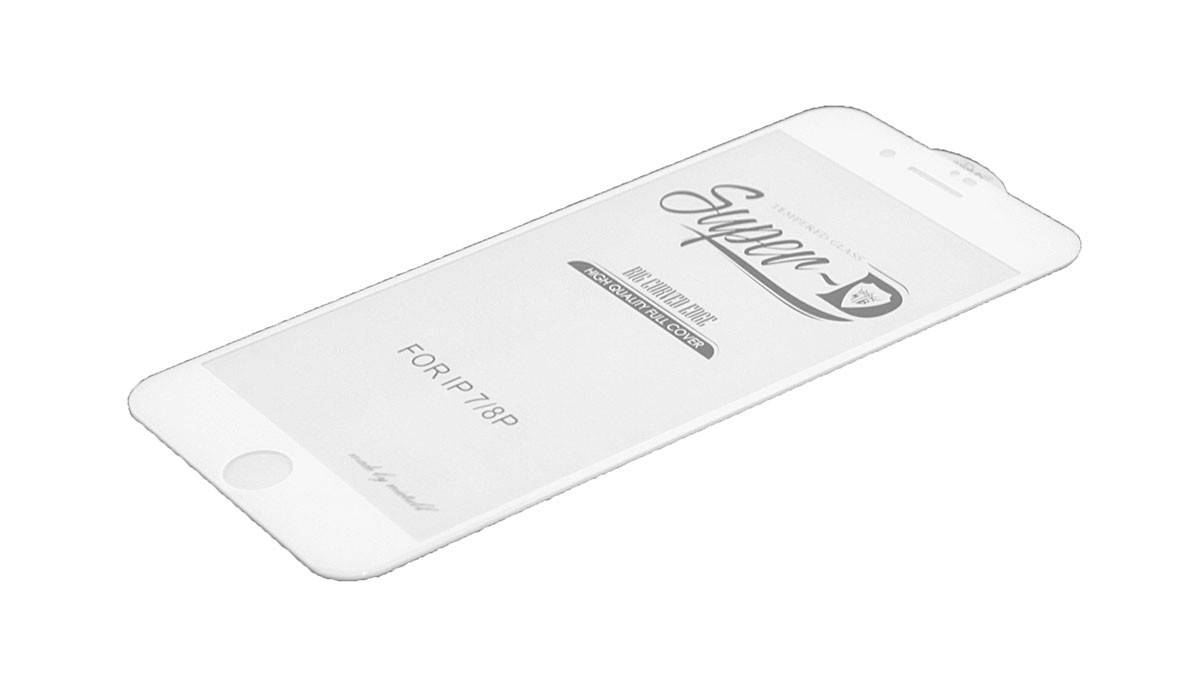 

Защитное стекло Super-D на Apple iPhone 7 Plus / 8 Plus Белое (0.3mm 9H), Белый