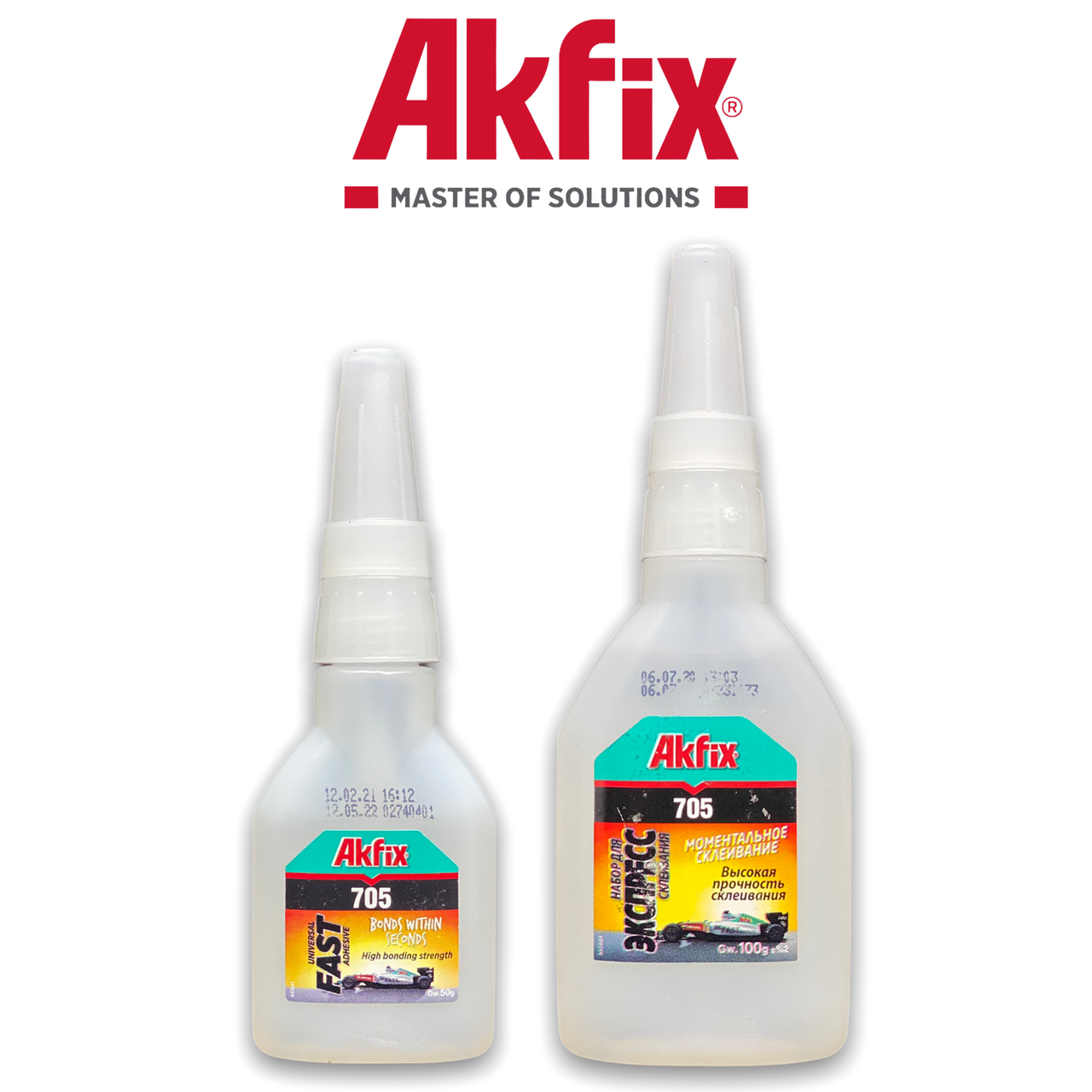 

Гелевый супер-клей AKFIX 705 50/100 мг 100