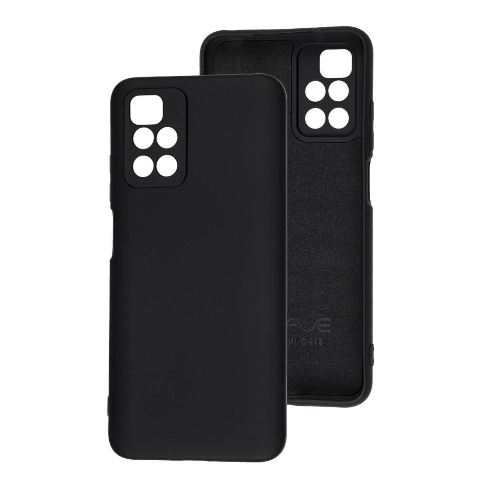 

Силиконовый чехол для Xiaomi Redmi 10 Черный микрофибра soft touch