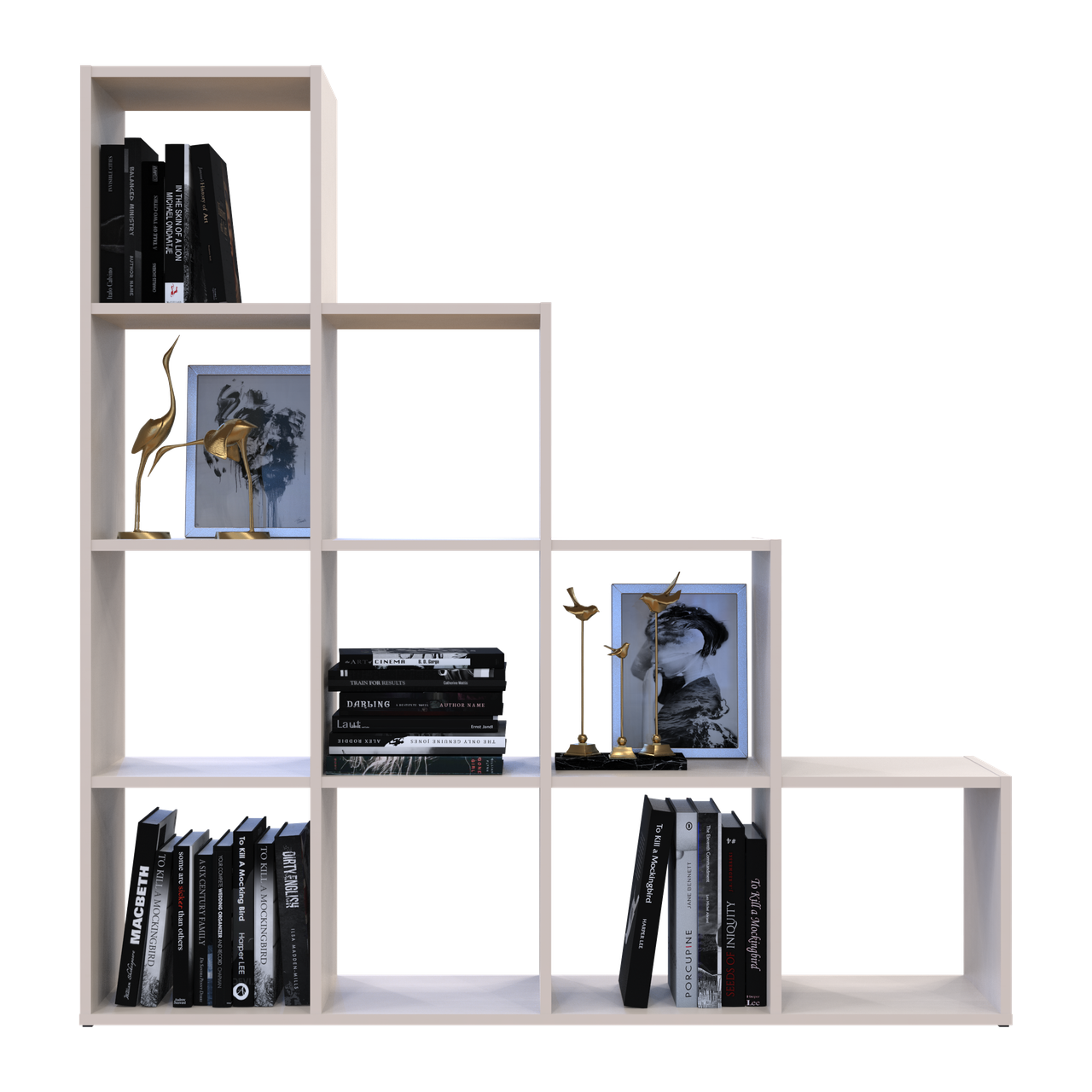 Стелаж Doros Степ 4х4 Кашемір відкритий 136.2х28.8х140.7 (41516168) 3