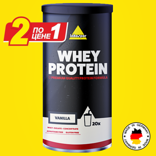

Сывороточный протеин Inkospor Whey Protein 600 г Ваниль Изолят + концентрат
