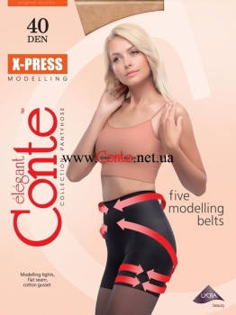 

Колготки женские Conte X-PRESS 40 DEN размер 2//4 , natural