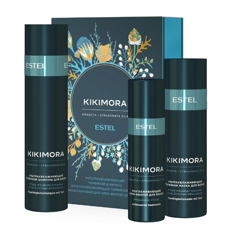 

Набор Эстель Kikimora для увлажнения волос (шампунь, маска, крем-филлер)