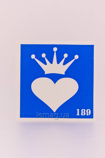 

Boni Kasel Трафарет для био тату 6x6 см - 189, 1 шт