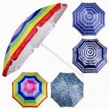 

Пляжный зонт с наклоном 200 см Umbrella Anti-UV, Разные цвета