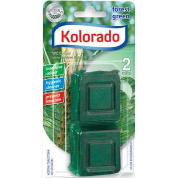 

Таблетка для бачка унитаза Kolorado WC Colour зеленый, 2 шт