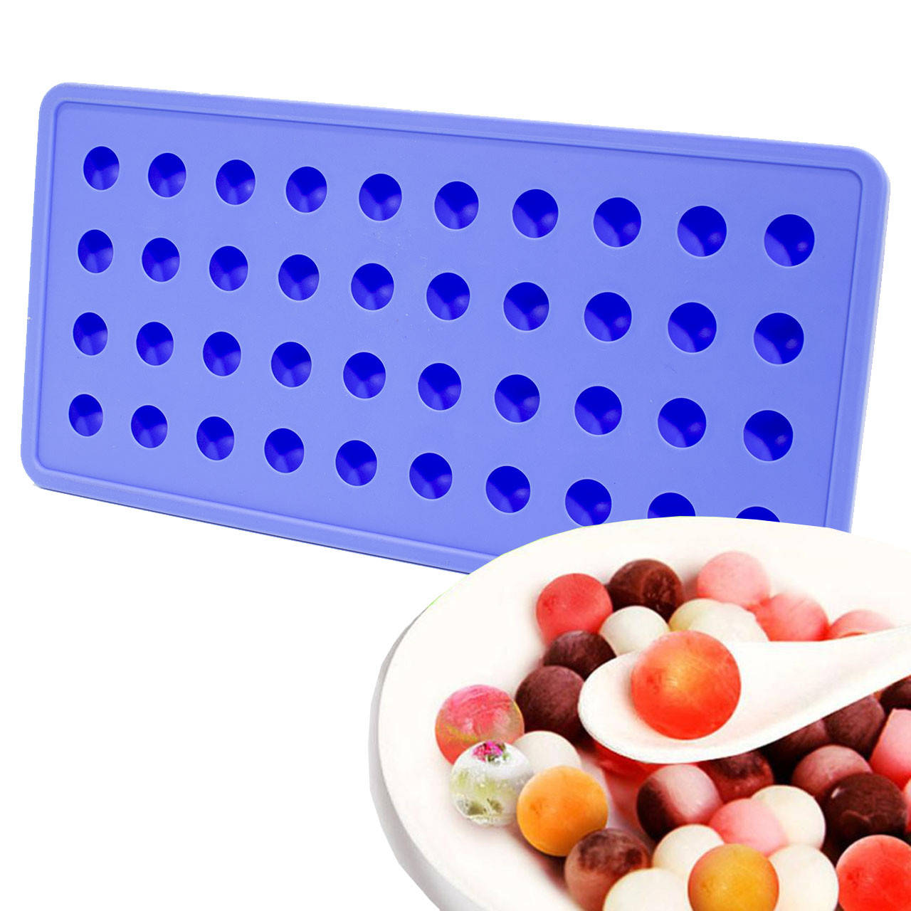 

Силиконовая форма для льда CUMENSS B-1012 Blue лед емкость для хранения, Голубой