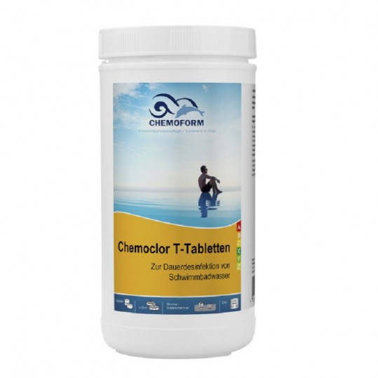 

Хлор длительного действия для бассейнаChemoform Chemochlor-T-Tabletten (хлор в таблетках 1 кг по 20 г)