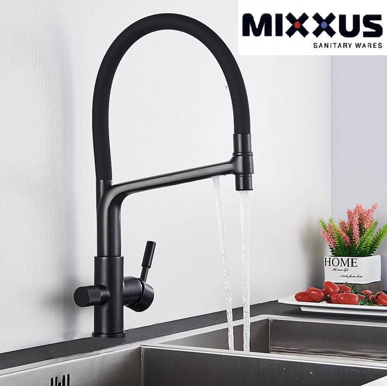 

Смеситель для кухни Mixxus Barollo 021 Черный для питьевой воды
