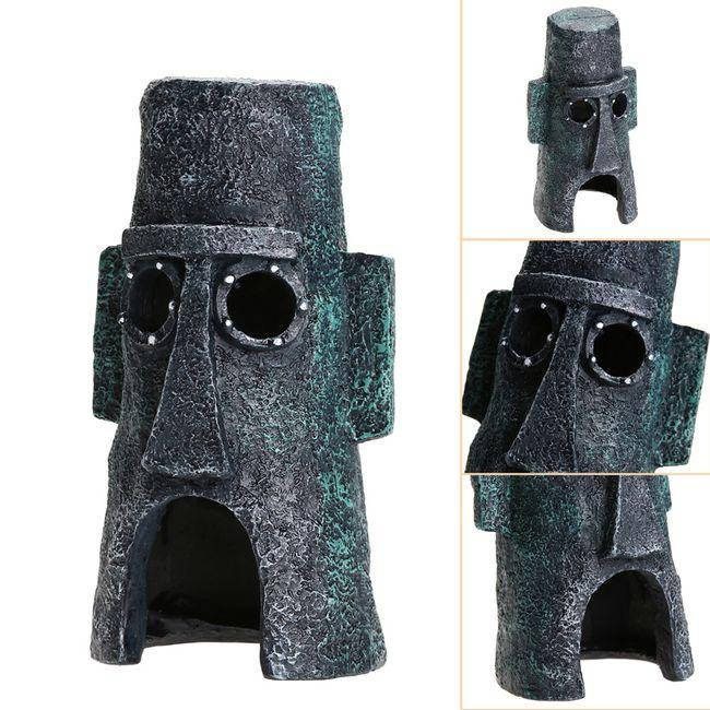 

Домик Сквидварда Декорация для аквариума, 7,5x7,5x14,5 см
