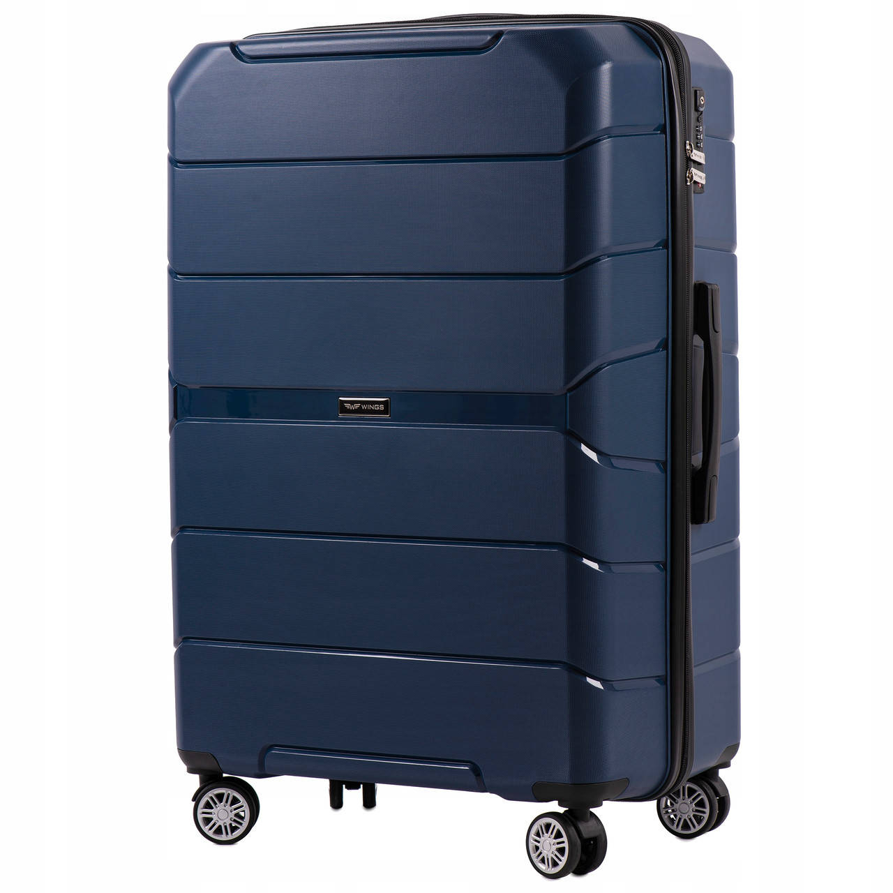 

Чемодан WINGS PP05 Полипропилен на 4-х колесах,  L Синий