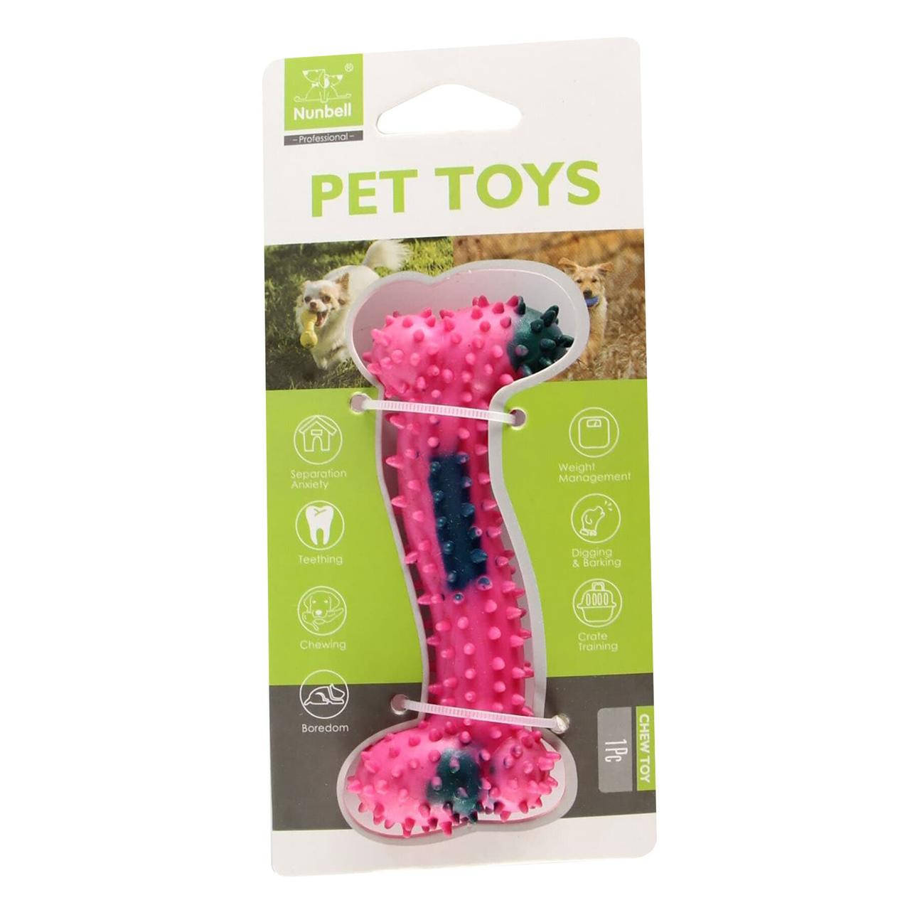 

Игрушка для собак "Кость" 10 * 4см фуксия, Голубой