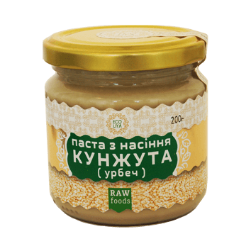 

Паста из семян кунжута (урбеч), 200 г Эколия