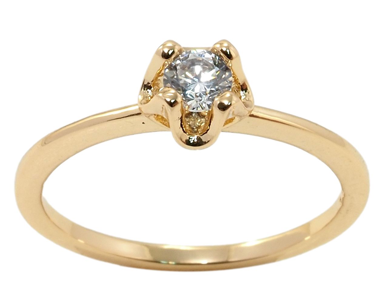 

Кольцо ХР Позолота 18K "Фианит" р.16,17,17.5,18.5,19.5