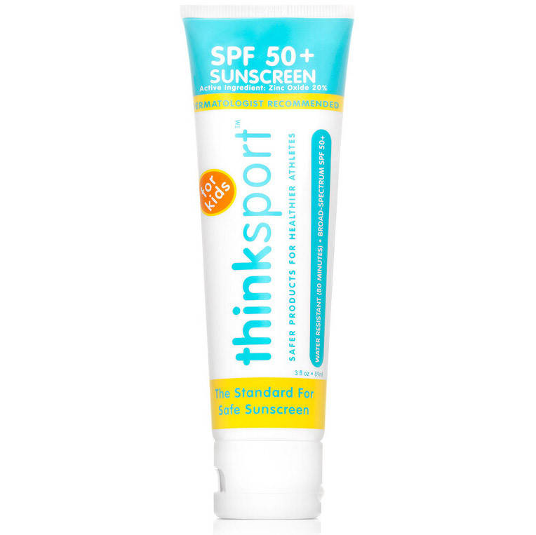 

Детский солнцезащитный крем Think "Thinksport Sunscreen SPF 50+" водостойкий (89 мл)