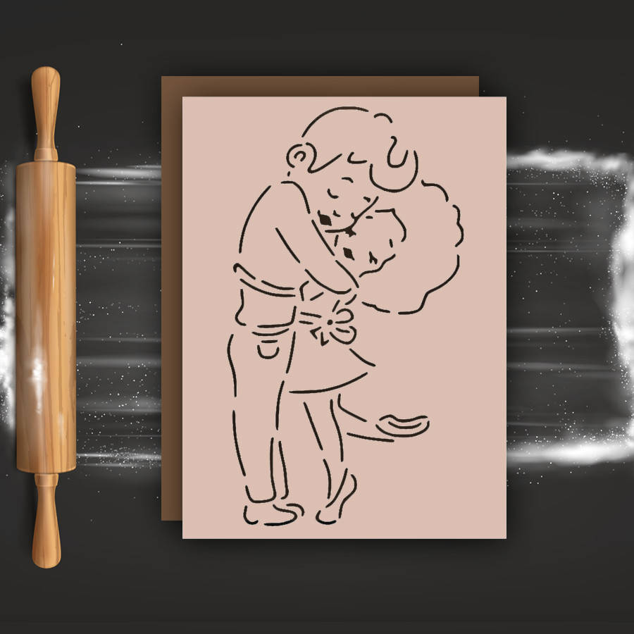 

Трафарет для пряников пара