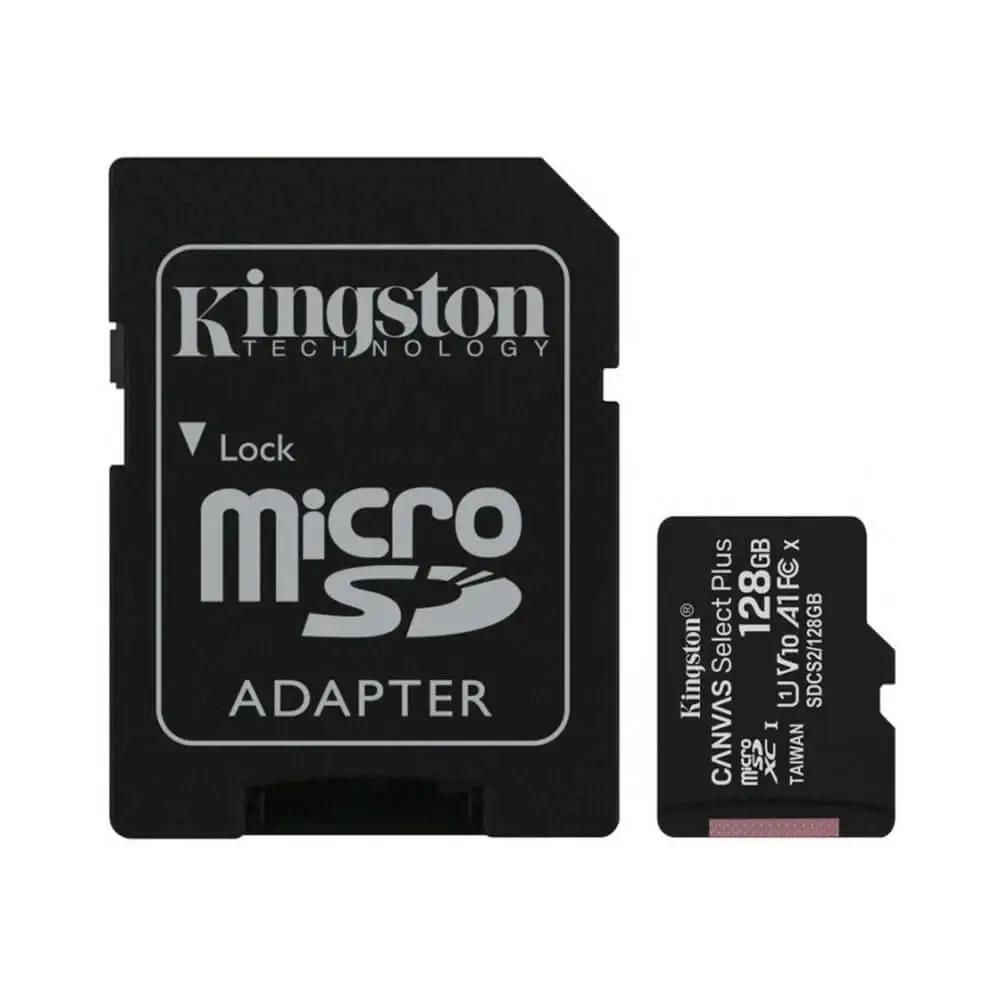 

Карта памяти MicroSDXC 128GB UHS-I Class 10 Kingston Canvas Select Plus R100MB/s + SD-адаптер (SDCS2