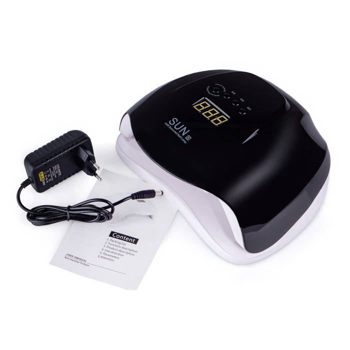 

Лампа для сушки гель-лака SUN X UV/LED, 54 Вт черная, Черный