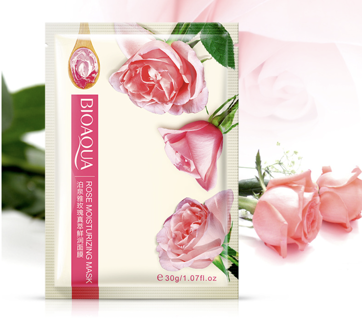 

Увлажняющая тканевая маска с розой Bioaqua Moisturizing Mask