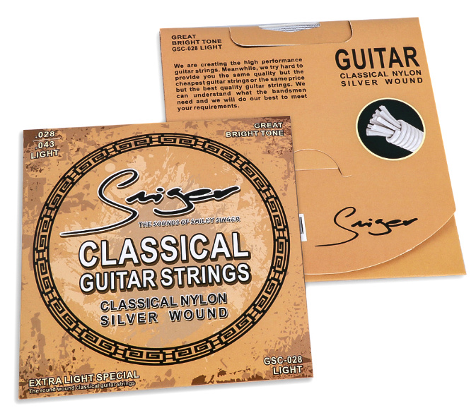 

Струны для классической гитары нейлон/серебро Smiger GSC-028