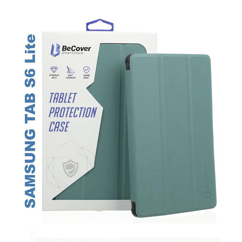 

Чехол-книжка BeCover Smart для Samsung Galaxy Tab S6 Lite SM-P610/SM-P615 Dark Green (705214), Зелёный