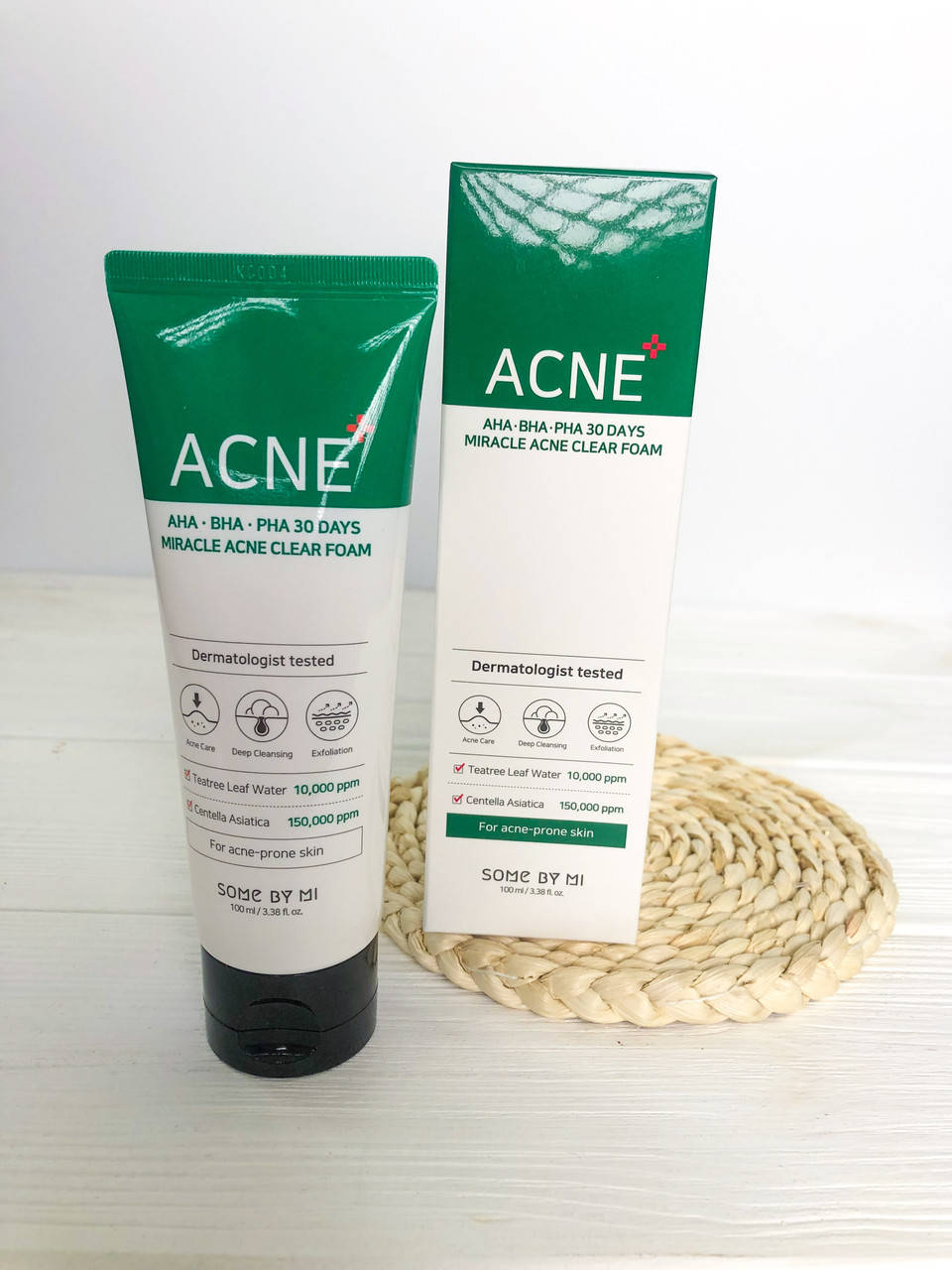 

Кислотная пенка для умывания Some By Mi AHA BHA PHA 30 Days Miracle Acne Clear Foam 100 мл