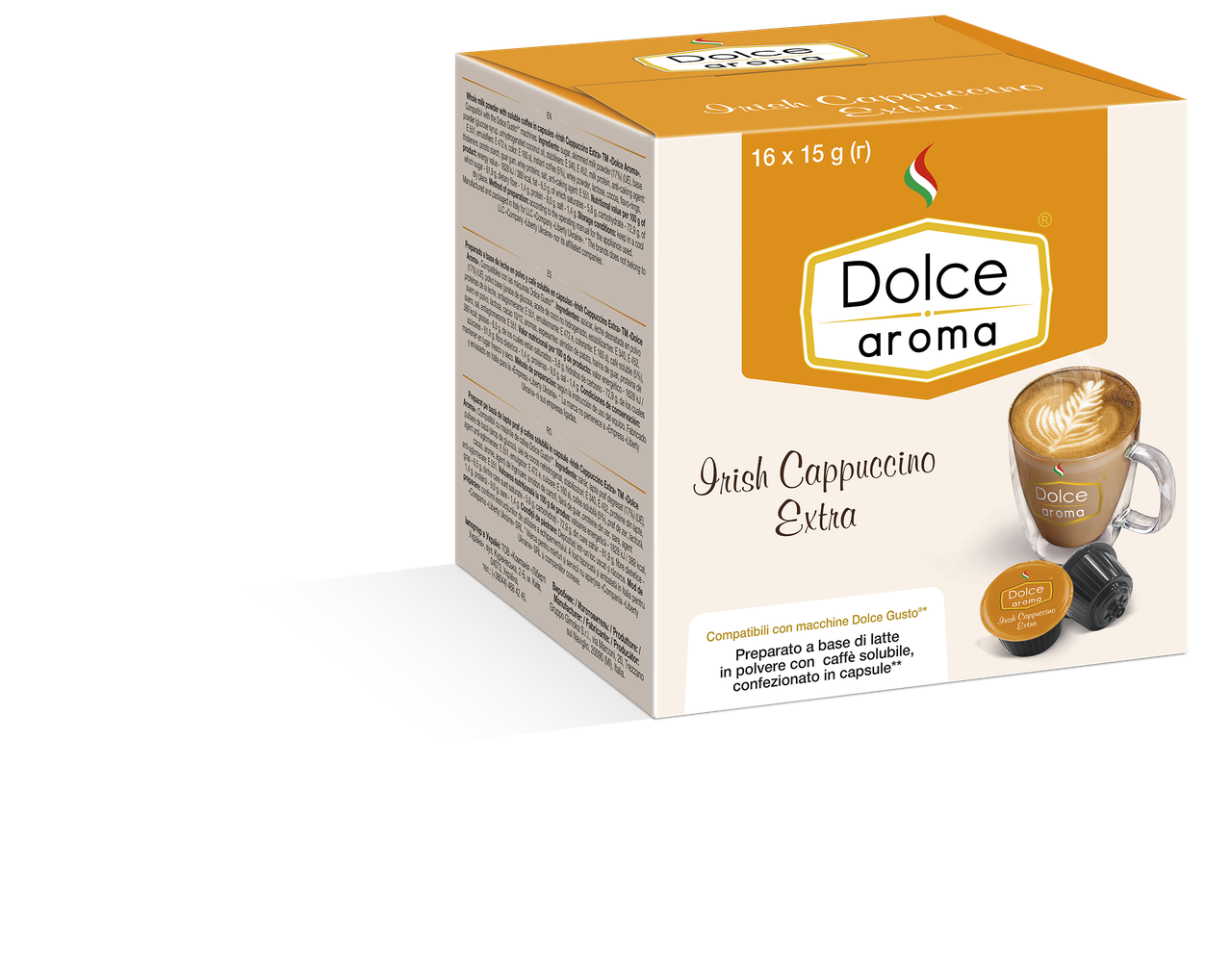 

Капсулы Dolce Aroma Irish Cappuccino Extra (Dolce Gusto) Италия