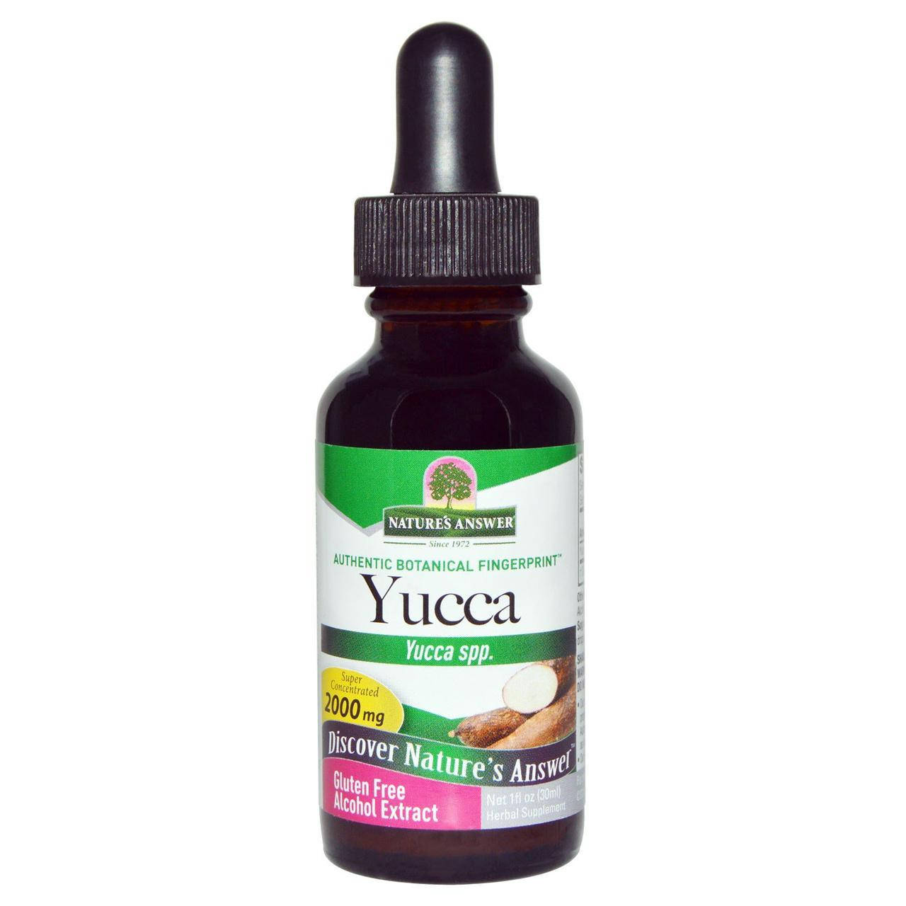 

Юкка Nature's Answer "Yucca" спиртовой экстракт, 2000 мг (30 мл)