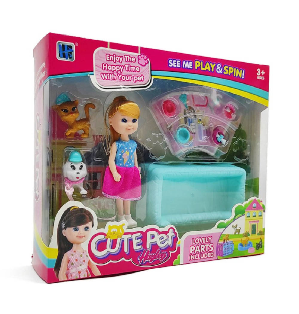 

Кукла "Cute pet" c с питомцами HB038B
