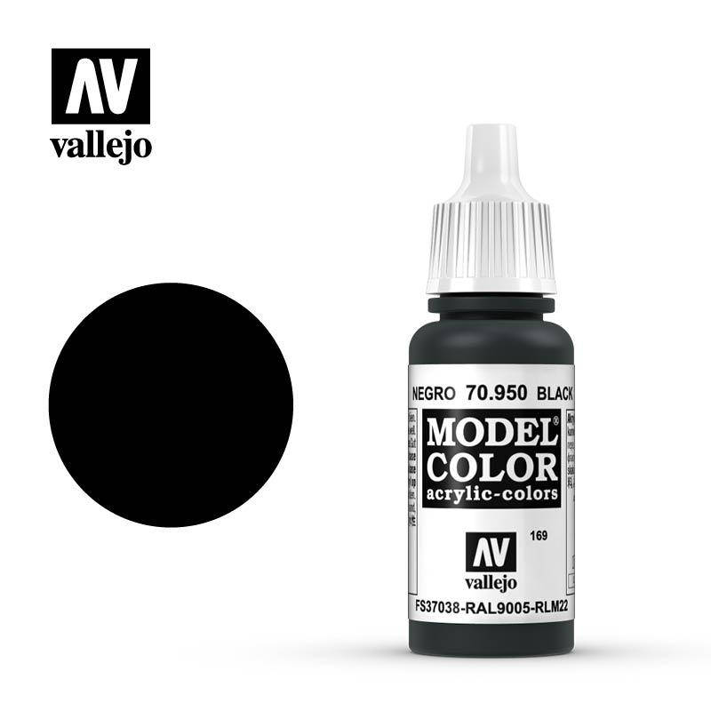 

Черный. Краска акриловая, 17 мл. VALLEJO MODEL COLOR 70950