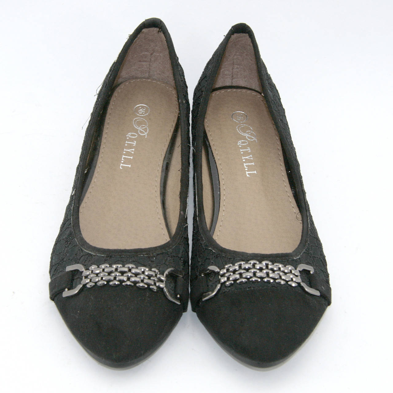 

Балетки женские чёрного цвета 36 размера последняя пара