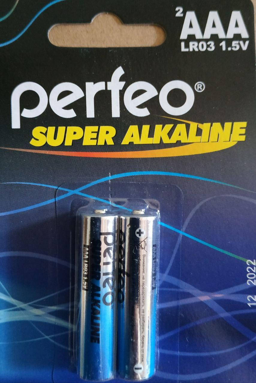 

Батарейка щелочная Perfeo LR03/AAA 2шт BLISTER