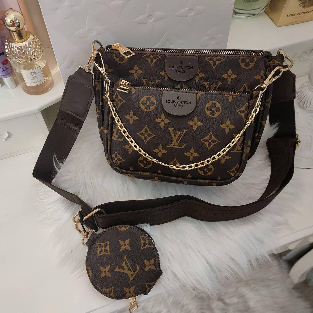 

Женская сумка 3 в 1 кожаная Louis Vuitton Луи Витон