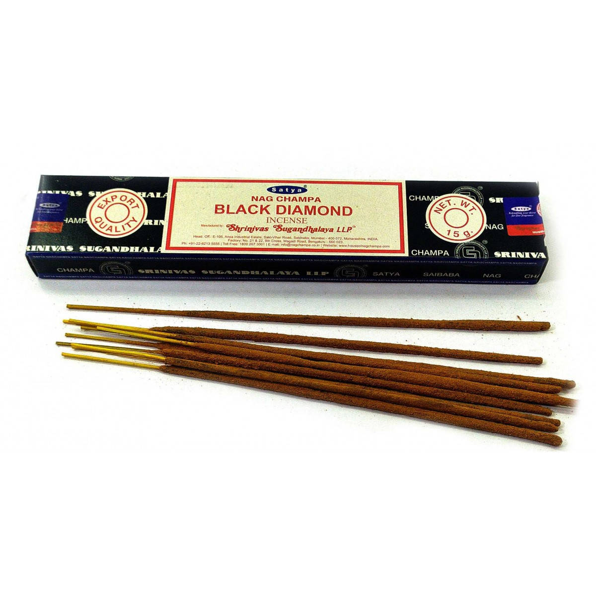 

Black Diamond (Черный Алмаз)(15 гр.)(Satya)(12 шт /уп) масала благовоние