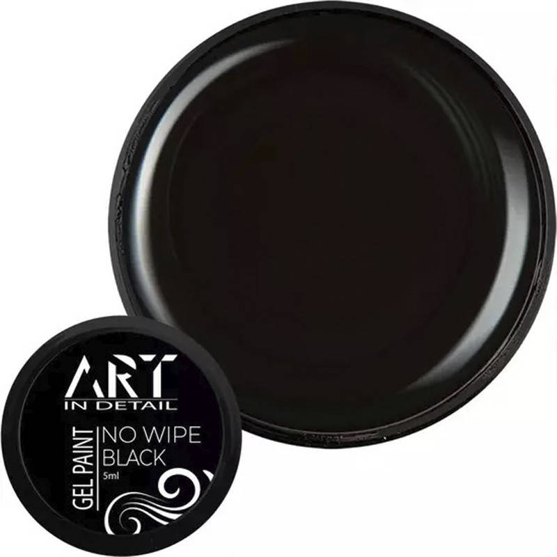 

ART Gel Paint No Wipe Black - гель-краска, черная, 5 мл, Черный