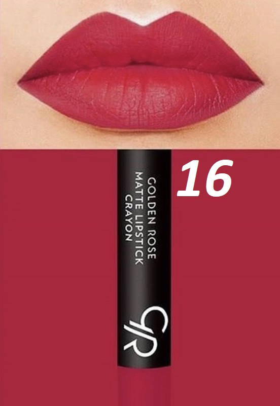 

Матовая помада-карандаш для губ Golden Rose Matte Lipstick Crayon 16