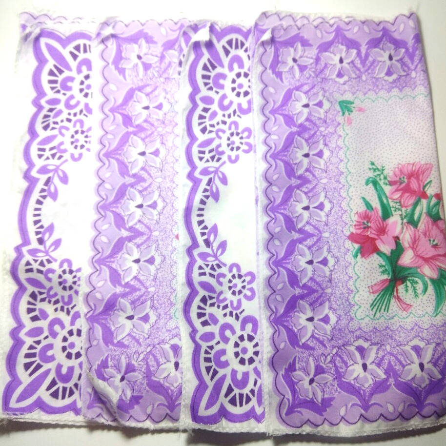 

Носовые платки женские 30*30см синтетика, Розовый