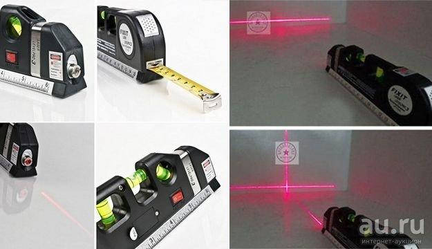 

Лазерний рівень Laser Level Pro з вбудованою рулеткою Уровень лазерный