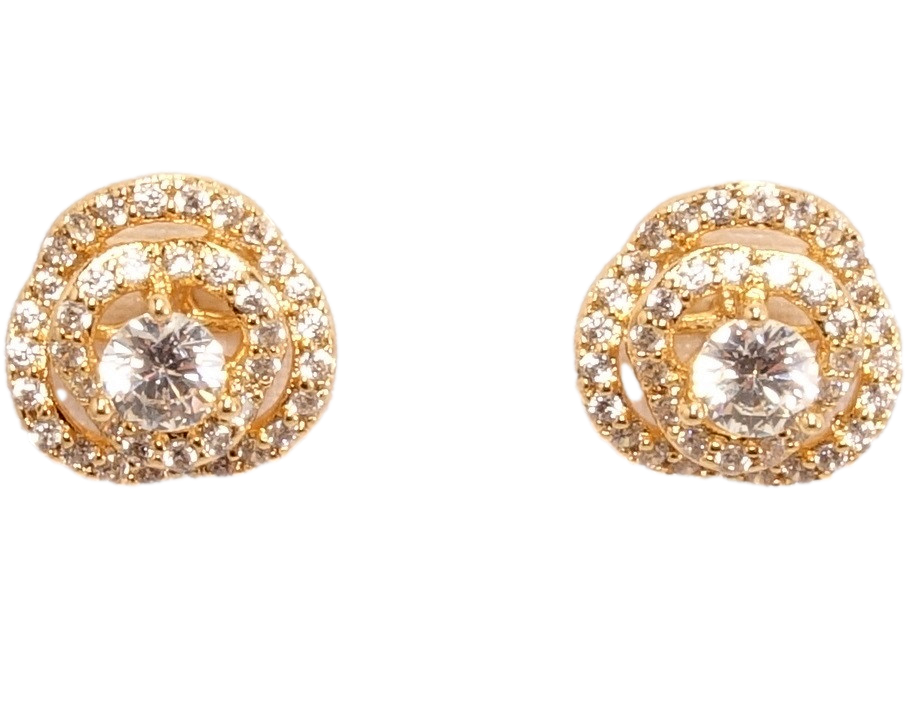 

Серьги Xuping Позолота 18K гвоздики "Декоративные цветочки с цирконием"