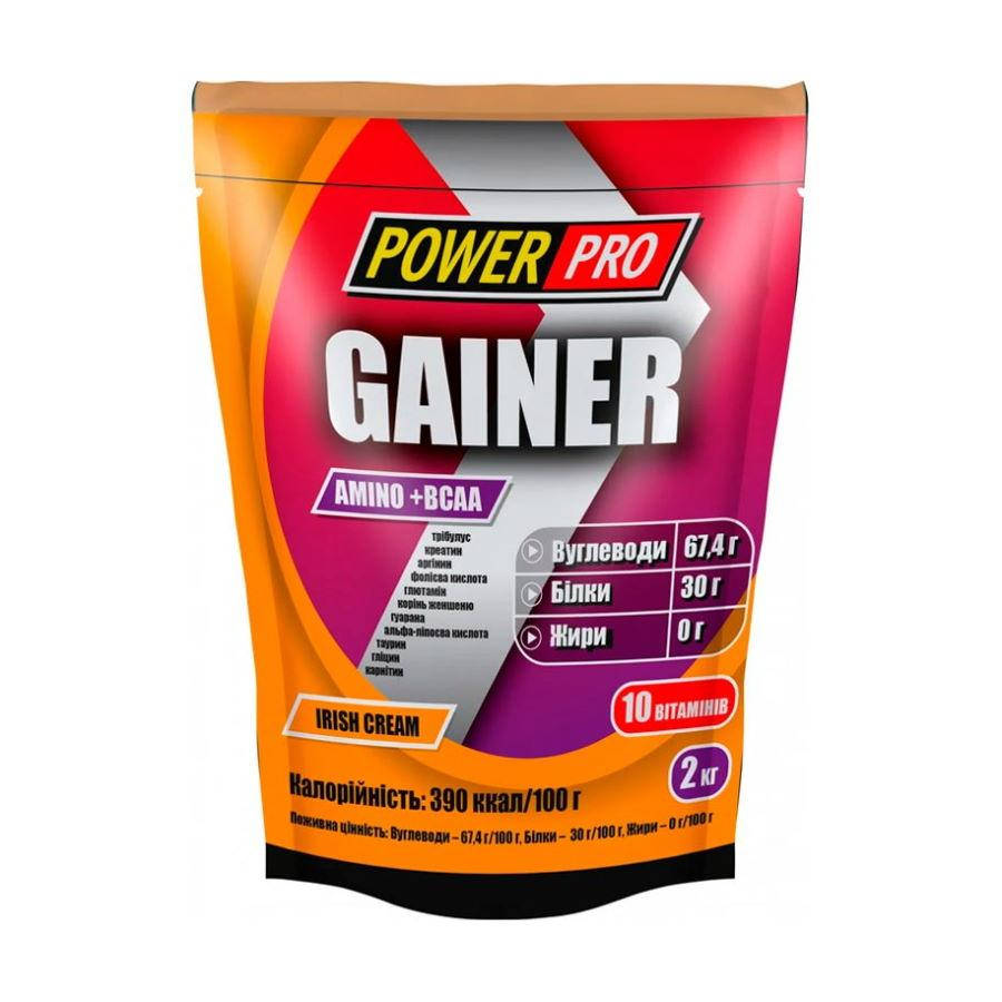 

Гейнер Power Pro Gainer, 2 кг Ирландский крем