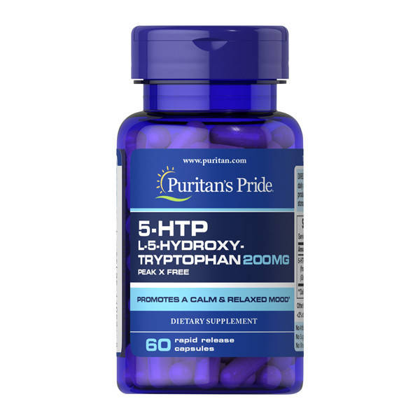 

5-HTP 200 мг Griffonia Simplicifolia Puritan's Pride (60 капсул)