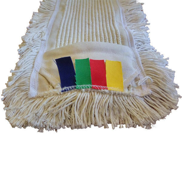 

Моп петельчатый из хлопчатобумажной нити, плоский "с карманами", для швабры, 50 см