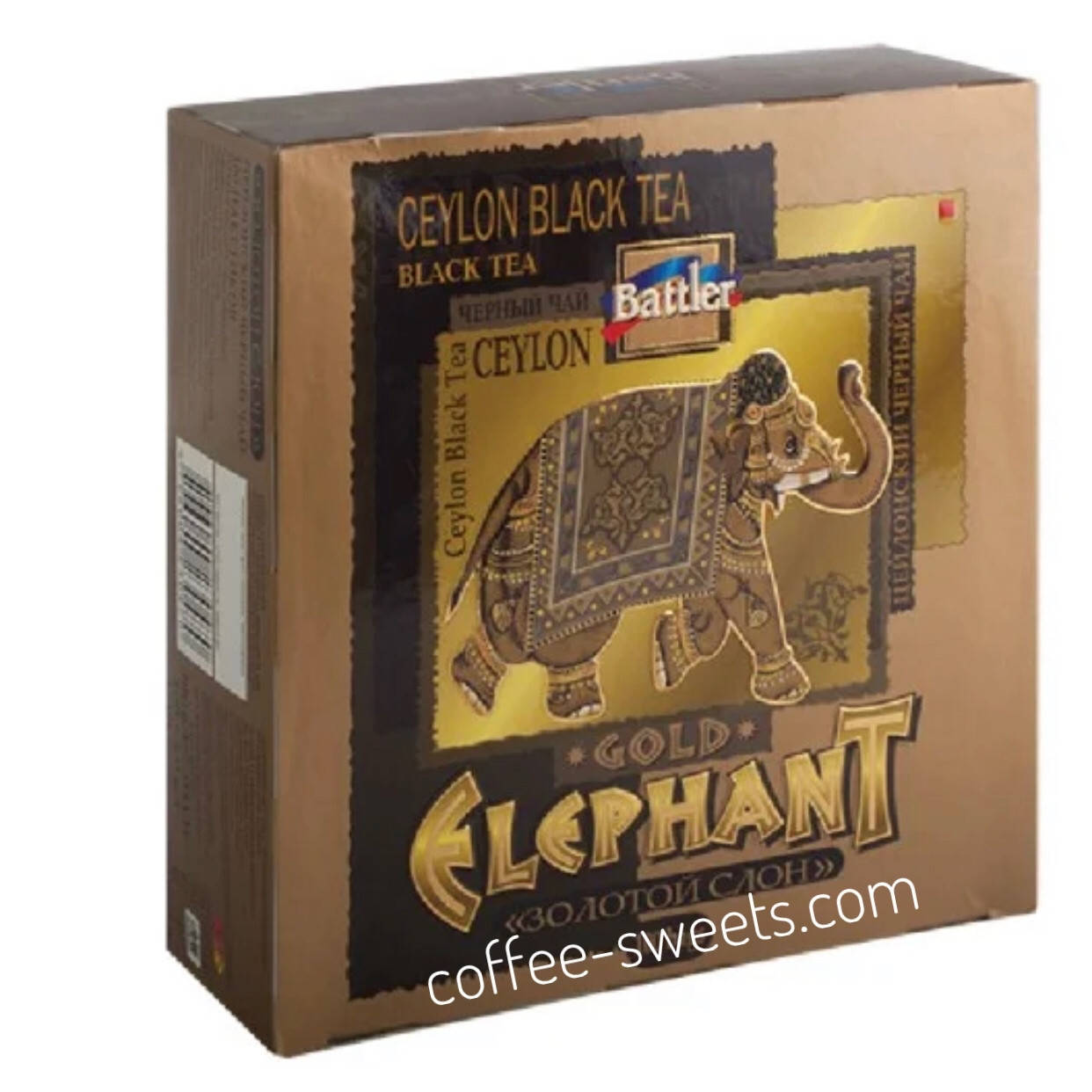 

Чай Battler 100 пак чёрный "Elephant Gold" (ЗОЛОТОЙ СЛОН)
