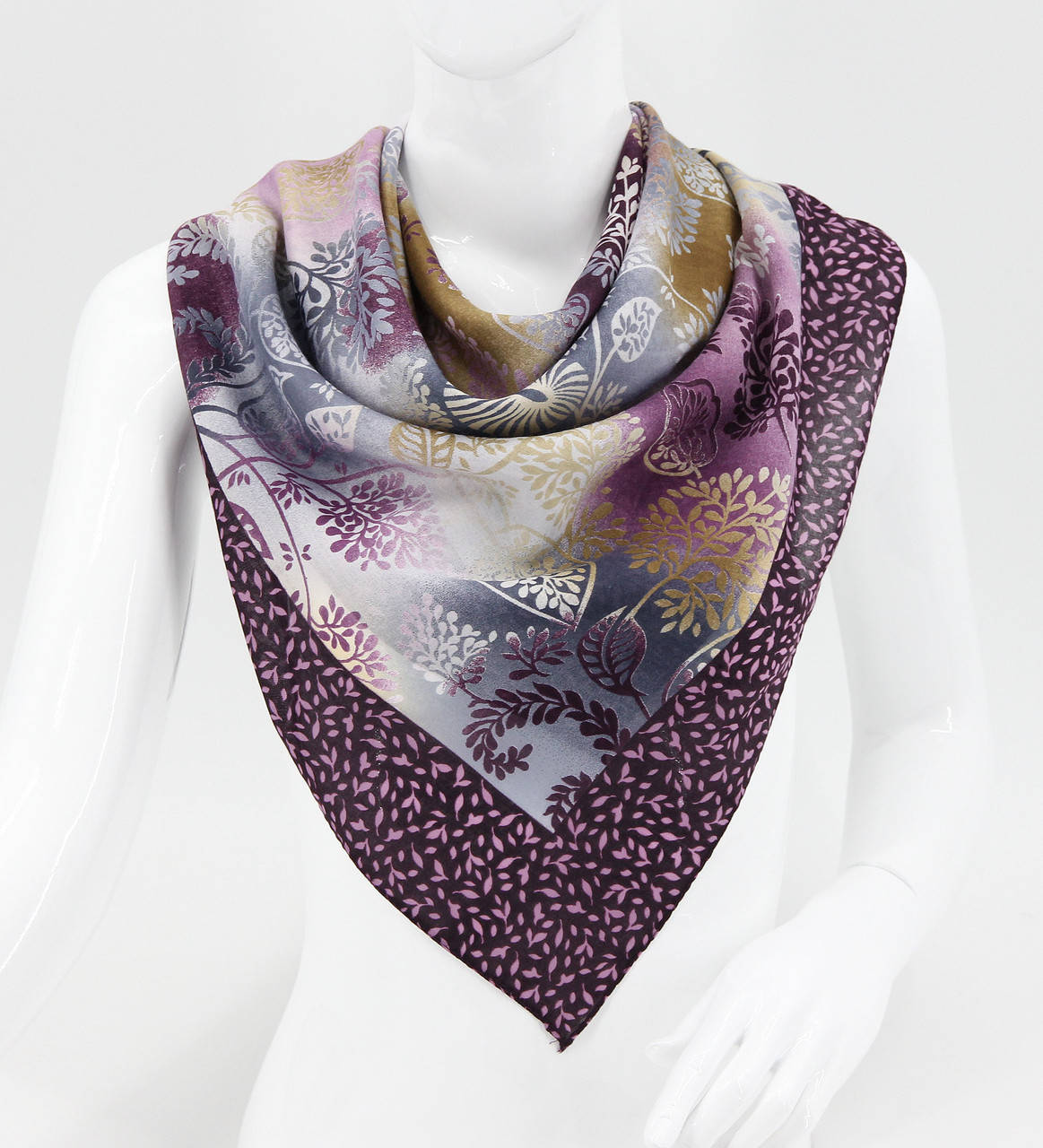 

Платок M&JJ МАДЕН Коттон Фиолетовый/Бежевый 90х90 см (2636)