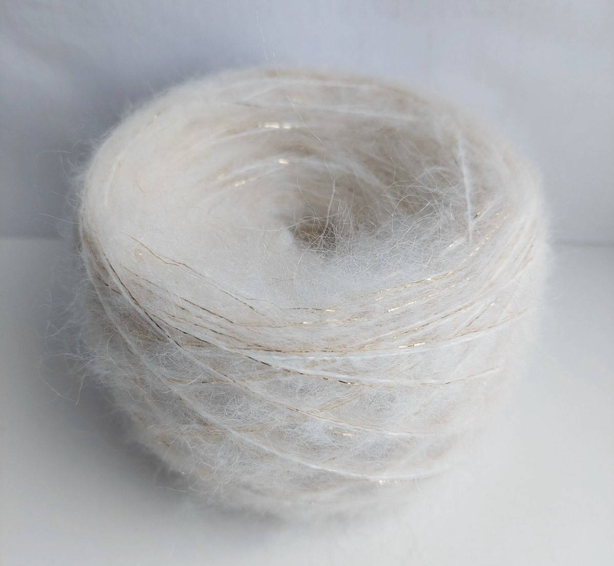 

Мохер + ЛЮРЕКС LAGOPOLANE TINTO.6, Белый