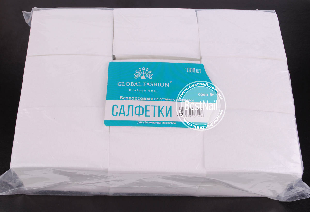 

Безворсовые салфетки Global Fashion 1000 шт, Белый