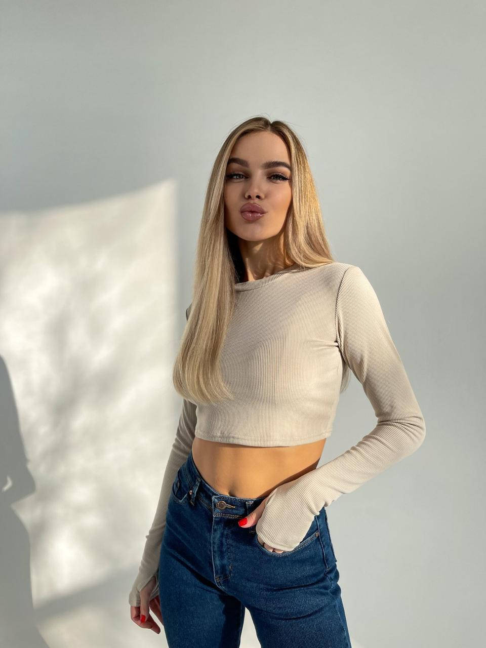 

Кофта-топ женская молодежная в рубчик, размер 42-48 "BONJOUR" купить недорого от прямого поставщика