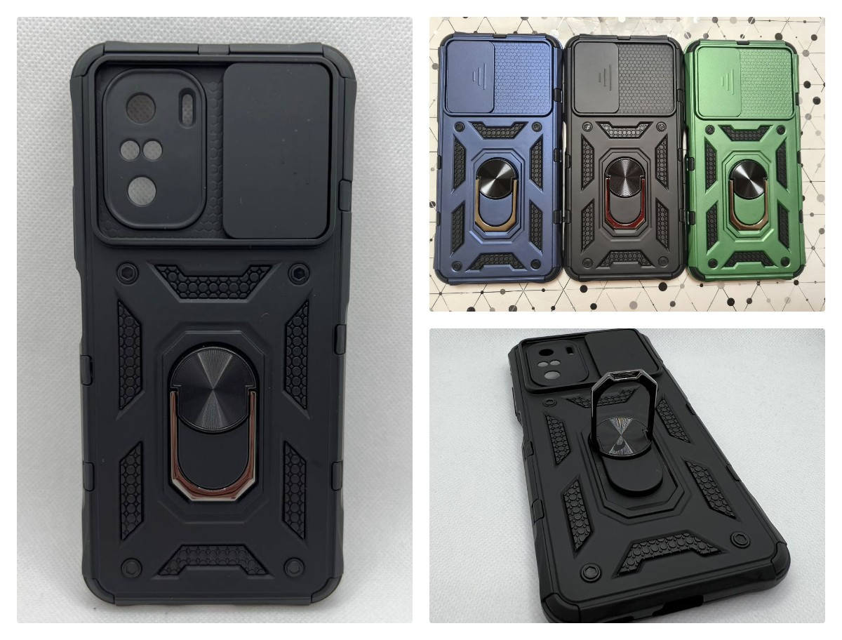 

Противоударный чехол для Xiaomi Mi 11i Антишок Шторка кольцо, Разные цвета