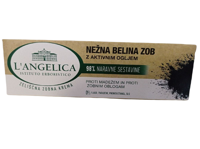 

Зубная паста L'ANGELICA 75 мл Щадящее отбеливание активированным углем